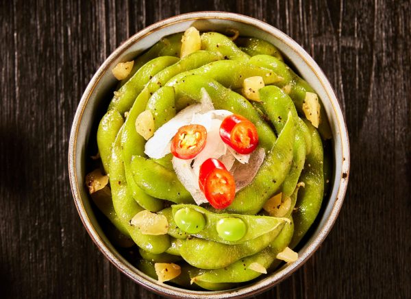 蒜香椒鹽毛豆